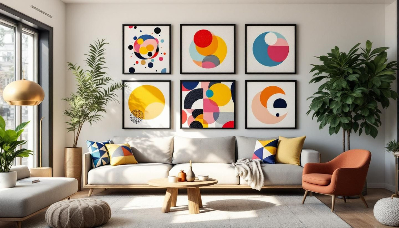 9 Ideen, um die Dekoration mit geometrischen Mustern zu beleben