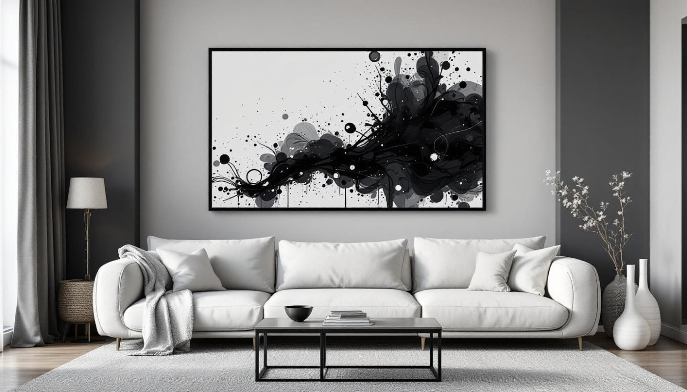 Sein Zuhause aufwerten mit schwarzer Wanddekoration